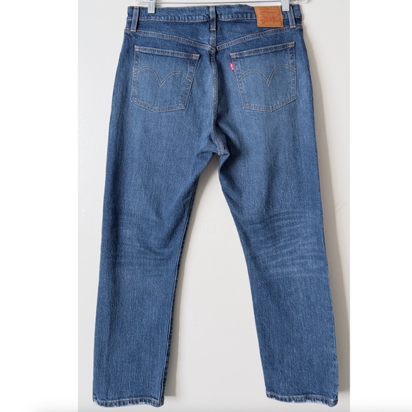 NWT Levi's Premium 501 Original Cropped Women's Jeans 32x26 Medium Dark Sz 14 - Picture 7 of 15